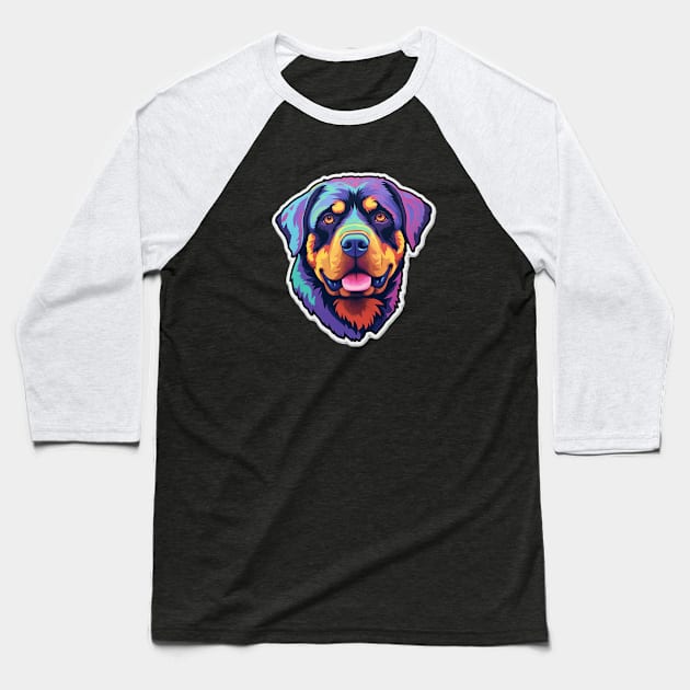 Robust Rottweiler - Canine Companion Design Baseball T-Shirt by InTrendSick